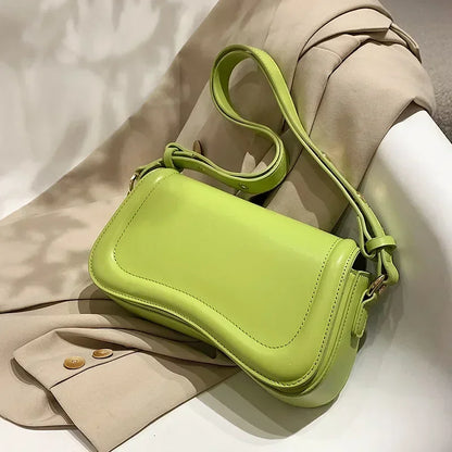 New Luxury Designer Shoulder Crossbody Bags for Women 2024 Pu Leather Trend Female Underarm Bag Fashion Purse Flap Handbags