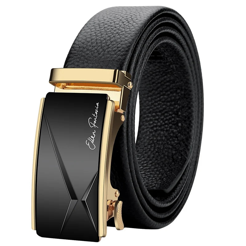 Men Genuine Leather Belt Business Belt for men Automatic Adjustable Belts Fashion Designer Style