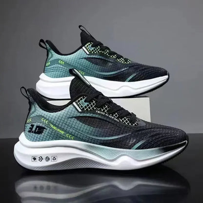 Men Casual Sport Shoes Breathable Lightweight Sneakers Outdoor Mesh Black Running Shoes Athletic Jogging Tenis Walking Shoes