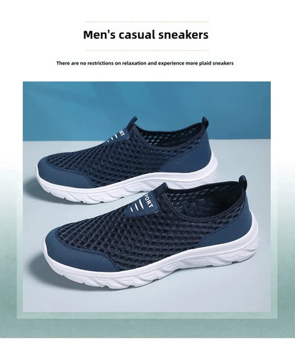 YRZL Man Sneakers 2024 Hot Sale Breathable Mesh Flats Comfortable Soft Sole Running Shoe High Quality Casaul Sport Shoes for Men