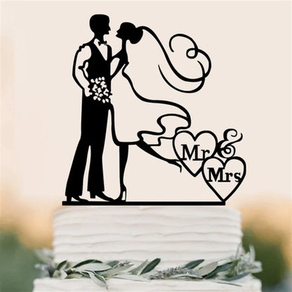 Wedding & Engagement  Birthday Cake Topper ,   Bride & Groom  Boy & Girl   Party  Anniversary