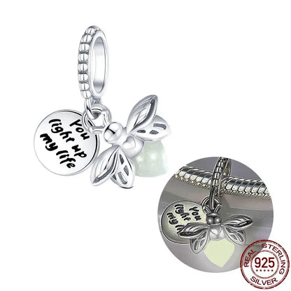 New in S925 Sterling Silver Ocean Collection Charm Will Shine Beads Fit Pand Bracelet DIY Pendant Woman Jewelry 2023 Hot Sale