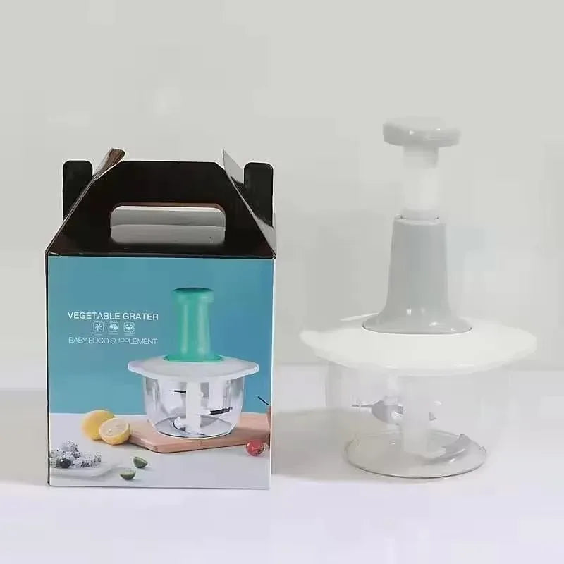 Pat music manual press type vegetable cutter household multi-functional cooking machine mincing