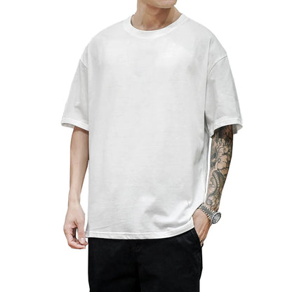 Classic Tees Men's Solid Color Short Sleeve Crew Neck Soft Cotton Basic T-shirts