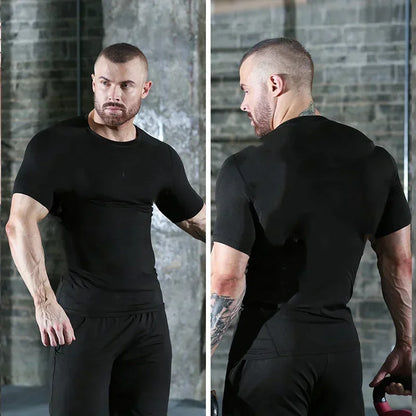 2024 Summer Men Sun-protective Clothing Anime T-shirt Fitness Quick-drying Running Fitness T-shirt Sports Tight Rashgard S-3XL