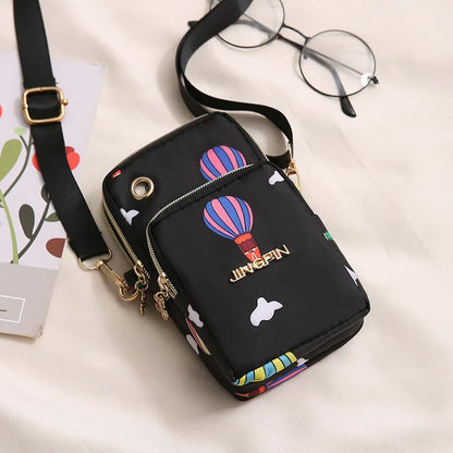 Casual Waterproof Nylon Crossbody Bags Women Messenger Shoulder Bag Female Small Cell Phone Handbags Purses Sports Pouch Bag