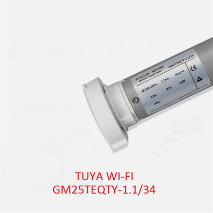 Tuya GM25TEQ 1.1N,Smart wifi Rolling Tubular Motor,Rf433 remote control,Voice Control by Alexa/Google Home,for Dia 38mm Tube