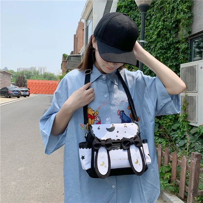 Summer Anime Shoulder Bag Students Girl Moon Star Female Travel Underarm Top Handle Bag Outdoor Shopping Business