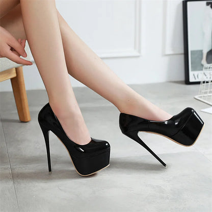 Popular New Sexy Banquet Party Fashion Model Catwalk High Heels Spring/Autumn Professional Elegant Women's Shoes Zapatos Mujer