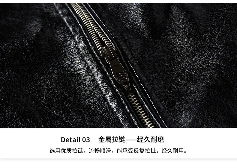 Green Leather Jacket Men Winter Fleece Motorcycle PU Bomber Leahter Jacket Male Stand Collar Casual Ropa De Hombre Slim Coat