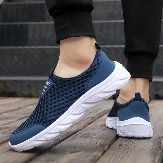 YRZL Man Sneakers 2024 Hot Sale Breathable Mesh Flats Comfortable Soft Sole Running Shoe High Quality Casaul Sport Shoes for Men