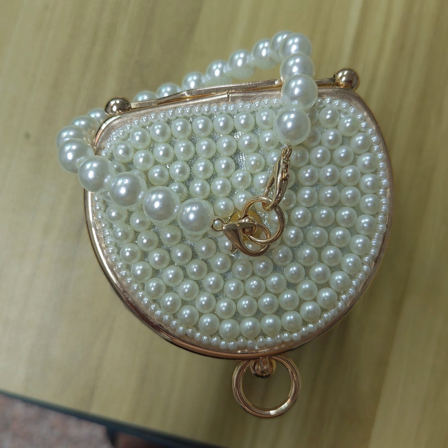 New design women Bucket shape beading holder clutch pearl wedding bridal ladies handbags party small evening bags