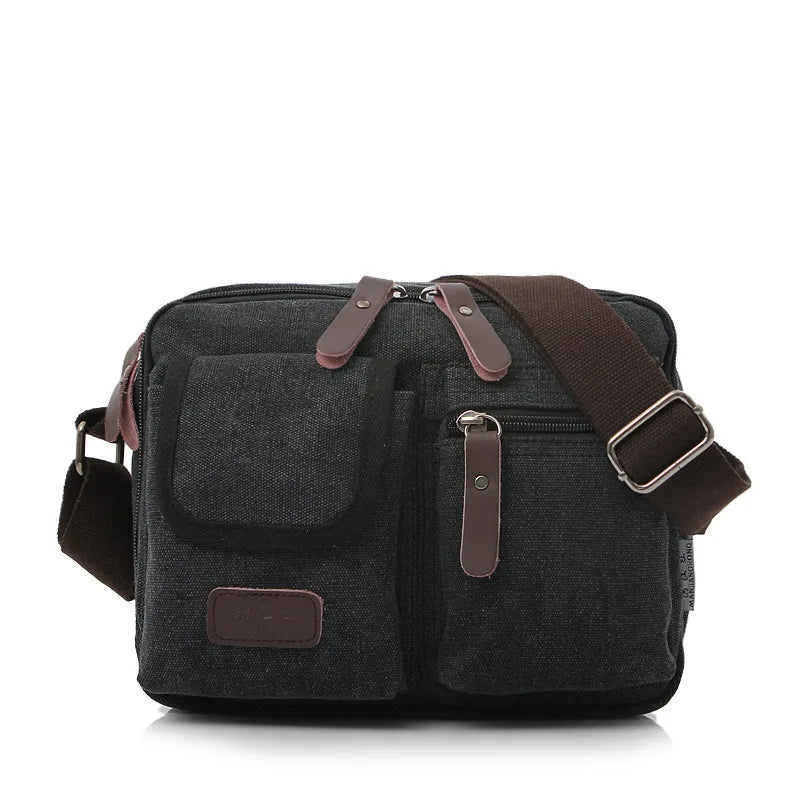 2024 New Canvas Bag Men's Shoulder Bags Retro Casual Messenger bag Outdoor travel men bag bolsos de hombre crossbody bags sac 가방