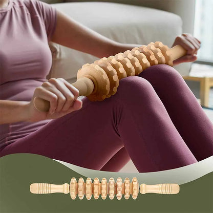 Wood Therapy Massage Tool Lymphatic Drainage Massager Anti Cellulite Fascia Massage Roller for Full Body Muscle Pain Relief