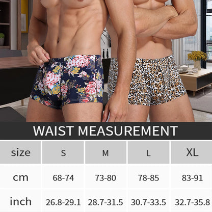 New Men's Underwears Men Boxers Fashion Printed Student Print Boxer Shorts Male Comfortable Panties Hot Underpantes