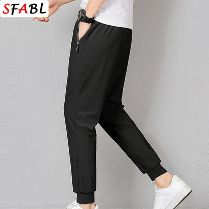 Thin Breathable Casual Pants Men Summer Gym Fitness Sweatpants Men Jogging Running Hiking Camping Sports Trousers Men Fashion