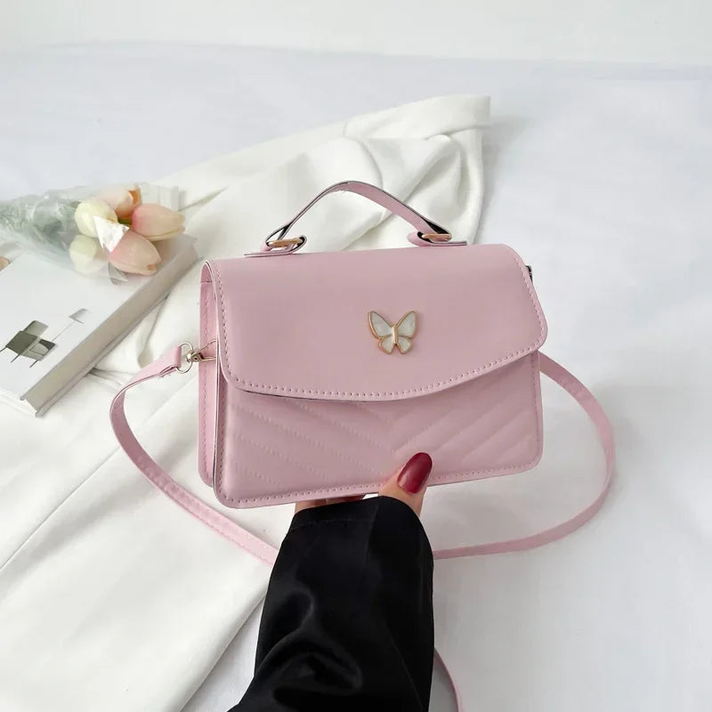 PU Versatile and Fashionable Portable Small Square Bag Single Shoulder Crossbody Bag Luxury Designer Handbag Bolsas De Mujer