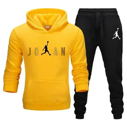 2024 New Men's Fashion Casual Zipper Tracksuits Outdoor Fitness Jogging Hooded Sets Sports Luxury Hoodie + Pants Suit Clothing