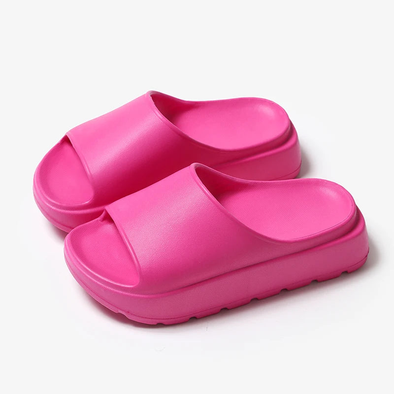 Thick Bottom Platform Cloud Slippers Women Eva Indoor Home Slides Woman 2024 Summer Lightweight Non Slip Beach Sandals Flip Flop