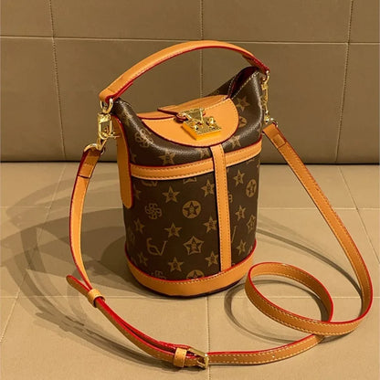 Light luxury brand women's bag bucket bag 2024 new high-end feeling autumn and winter fashion explosive handbag crossbody bag