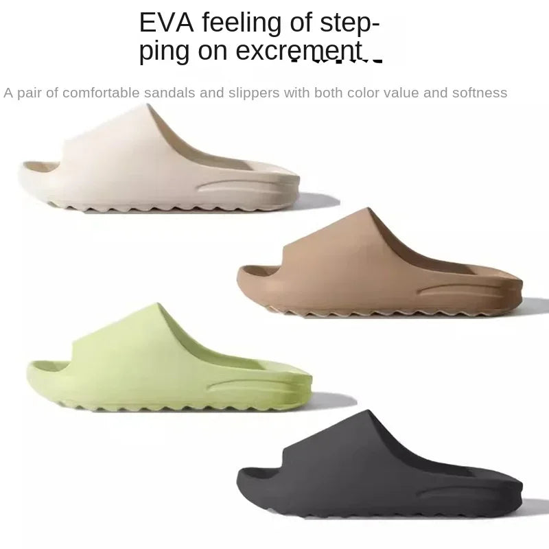 Feet proof and odor resistant internet celebrity slippers for men outdoor wear summer indoor stay at home couple EVA sandals