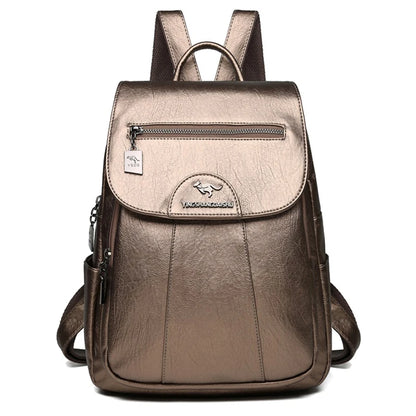 High Quality Leather Backpack Women Large Capacity Travel Backpack Fashion School Bags Mochila Shoulder Bags for Women 2021 New