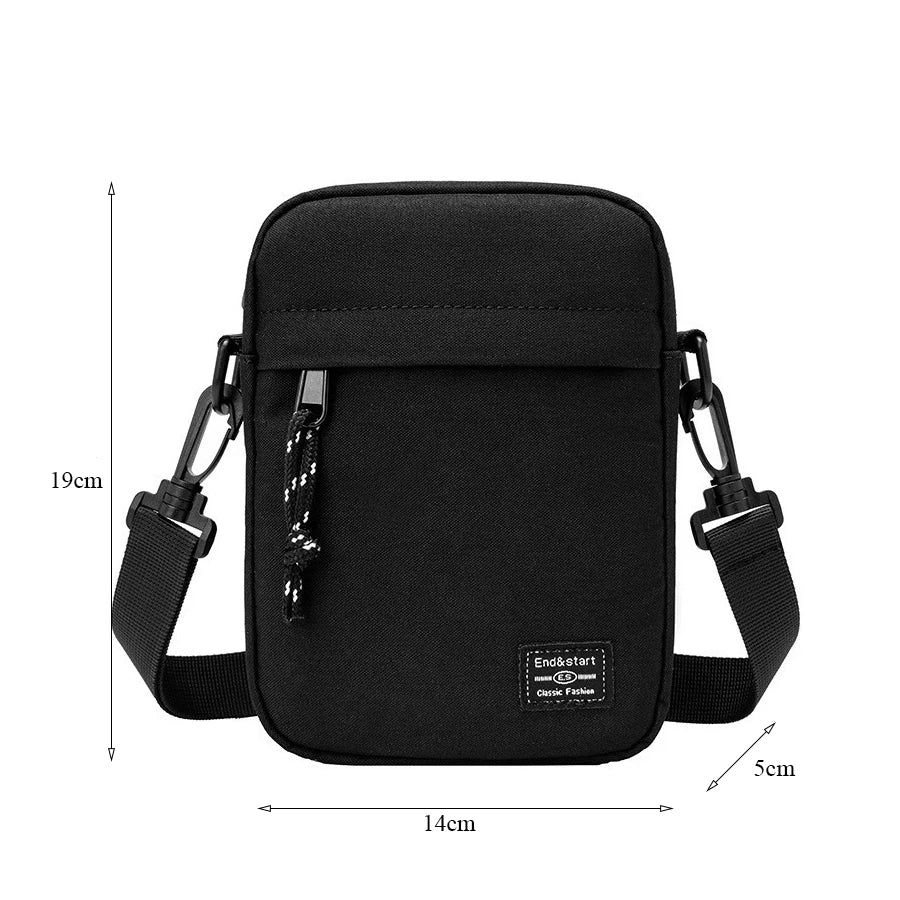 Simple Mini Crossbody Handbags Bag Men's Nylon Shoulder Side Bag for Men Messenger Phone Sling Bag Husband  Chest Pack Wallet