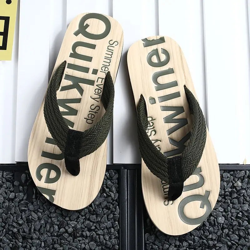 Men's Shoe Shiatsu Beach Male Slipper Outdoor Flip Flops Flat Slides Adult Comfortable Pvc Casual Summer Sale Designer Luxury