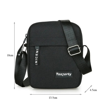 Simple Mini Crossbody Handbags Bag Men's Nylon Shoulder Side Bag for Men Messenger Phone Sling Bag Husband  Chest Pack Wallet