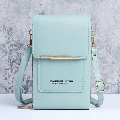 Fashion Handbag Bag of Women Soft Leather Women's Bag Small Wallets Touch Screen Cell Phone Purse Crossbody Shoulder Bag