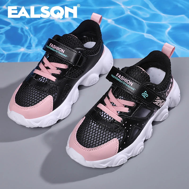 Children Girl Pink Shoes Autumn Mesh Breathable Kids Sneakers for Boy Lightweight Running Shoe Walking Soft