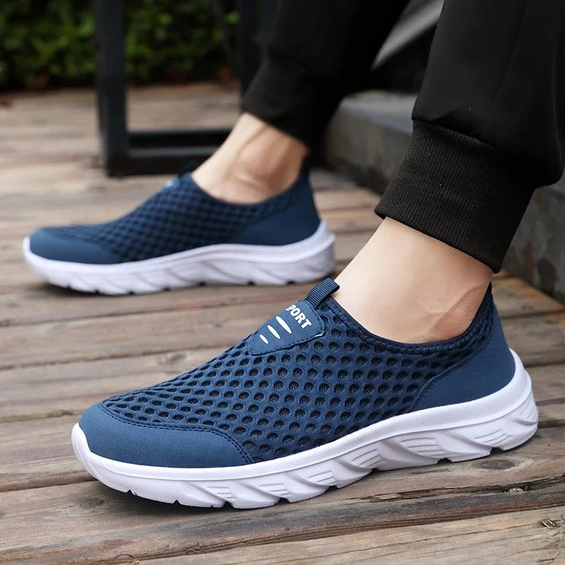 YRZL Man Sneakers 2024 Hot Sale Breathable Mesh Flats Comfortable Soft Sole Running Shoe High Quality Casaul Sport Shoes for Men