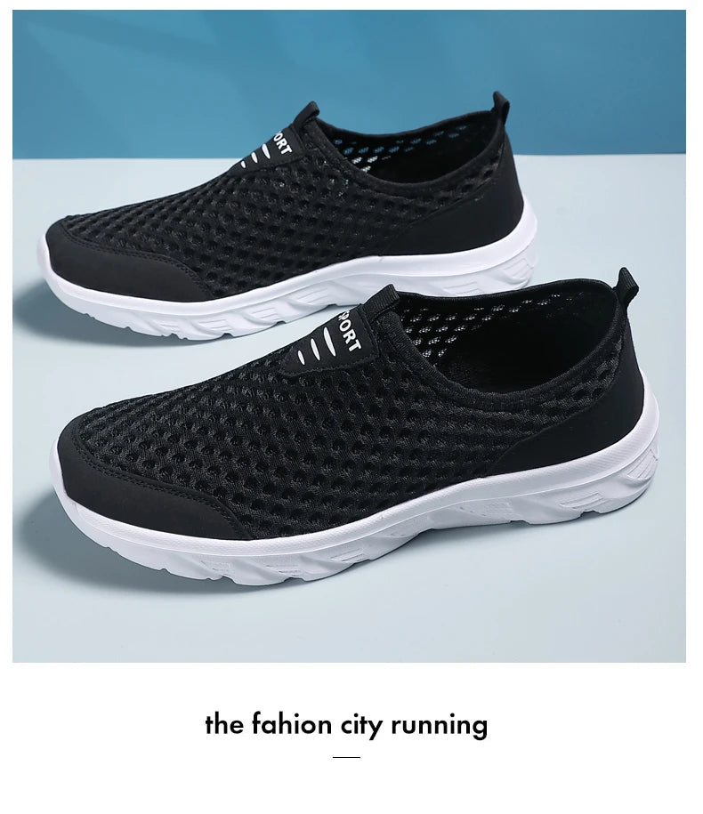 YRZL Man Sneakers 2024 Hot Sale Breathable Mesh Flats Comfortable Soft Sole Running Shoe High Quality Casaul Sport Shoes for Men