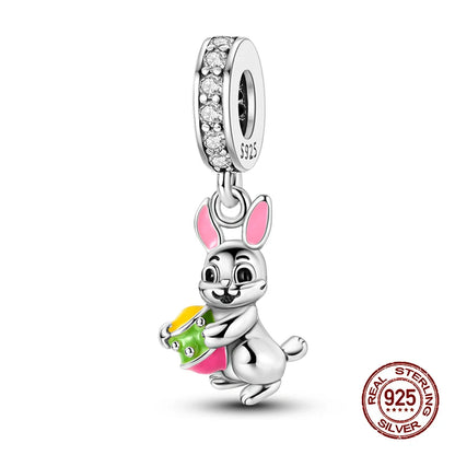 Summer New 925 Sterling Silver Crystal Turtle Coralline Holiday Charms Beads Fit Pandora 925 Original Bracelet Fine DIY Jewelry