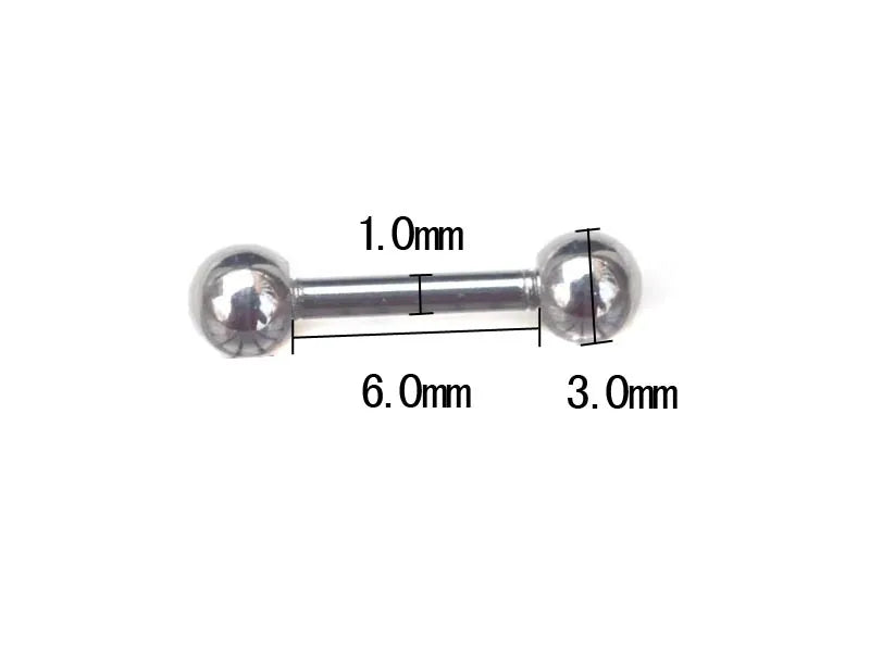 5Pcs/lot Tragus Helix Bar Black 3mm Ball Stainless Steel Labret Lip Bar Rings Stud Cartilage Ear Piercing Body Jewelry  пирсинг