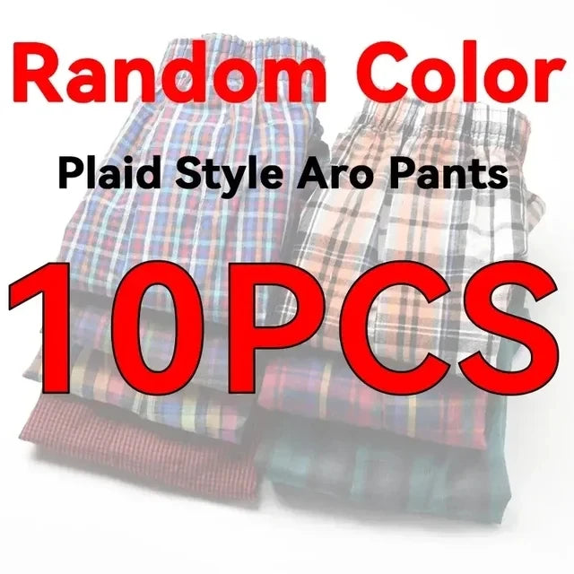 3-10PCS Men's Underwear Boxers Large Size Shorts Cotton Mens Aro Pants Pajama Sleeping Arrow Pants Soft Pure Cotton Boxer Shorts