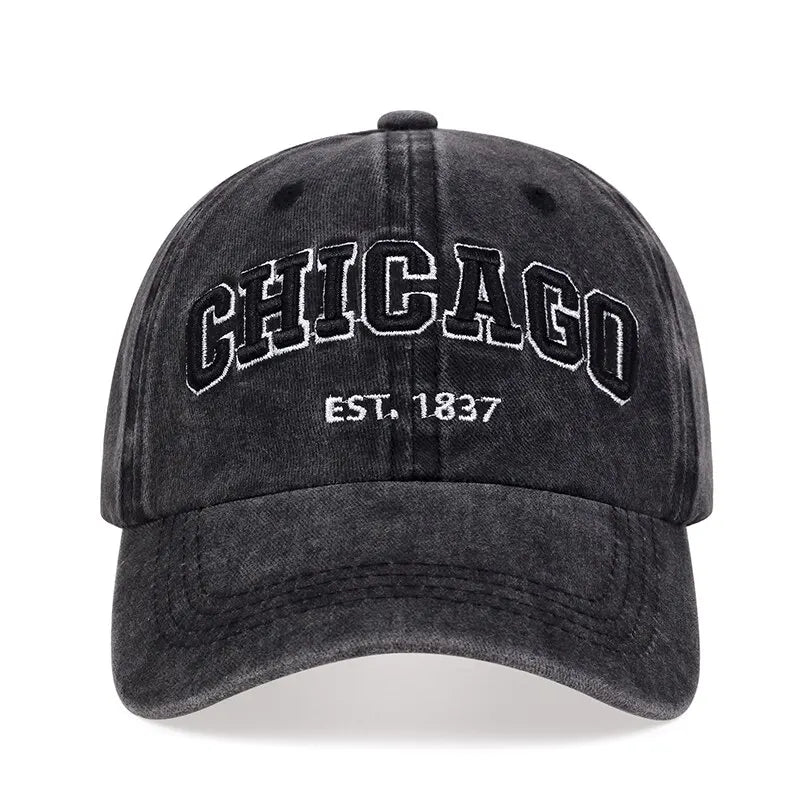 New Letter CHICAGO Baseball Cap Men Women Spring Summer Cotton Unisex Baseball Snapback Hat Hip Hop Trucker Caps Gorras