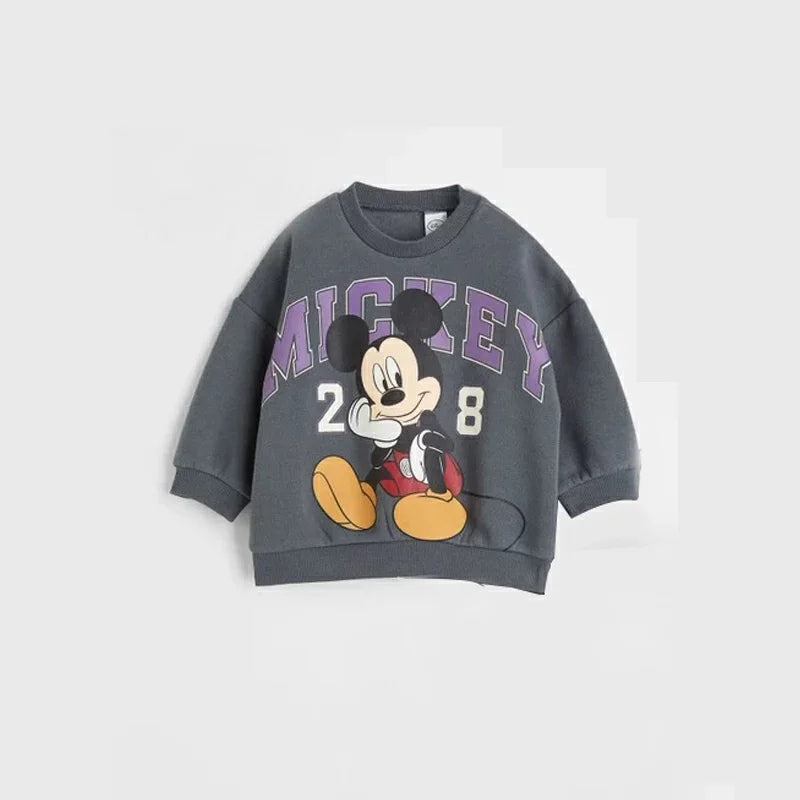 Casual Sweatshirts Boys Toddler Cartoon Clothing New Crewneck Mickey Mouse Print Pullovers Pants 2pcs Long Sleeve Tracksuits