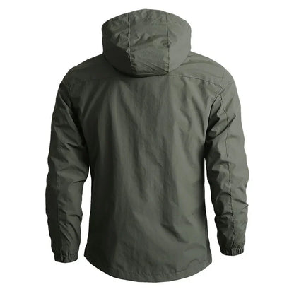 Men's Jackets Waterproof Function Hooded Jacket Windbreaker Outdoor Camping Sports Elastic Coat Male Clothing Thin Overcoat