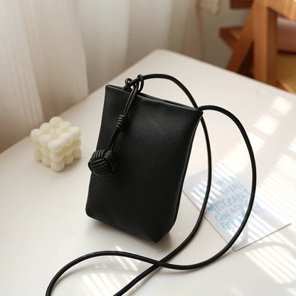 Custom Letters Fashion Women Phone Bag PU Leather Touch Screen Cell Phone Purse Small Crossbody Bag Soft Mini Cute Messenger Bag