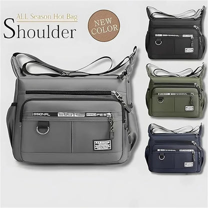 2024 Men's Messenger Bag Crossbody Shoulder Bags Men Small Sling Pack For Work Business Waterproof Oxford Packs Satchel Purse