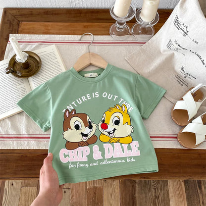 Summer Clothes Baby Boy Girl Short Sleeved Tees Children Clothing Trendy Design Kids T-shirt Tops Cartoon Printed Boys T Shirts