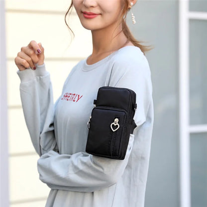 Small Shoulder Bags Nylon Women Mobile Phone Bags Mini Female Messenger Purse Lady Wallet New 2024 Female CrossBody Bag