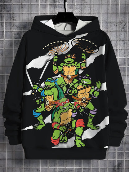 Teenage Mutant Ninja Turtles 3D Print All Seasons Children Casual Sweatshirt Cool Pullover Tops Unisex Clothes Boy Girl Hoodies