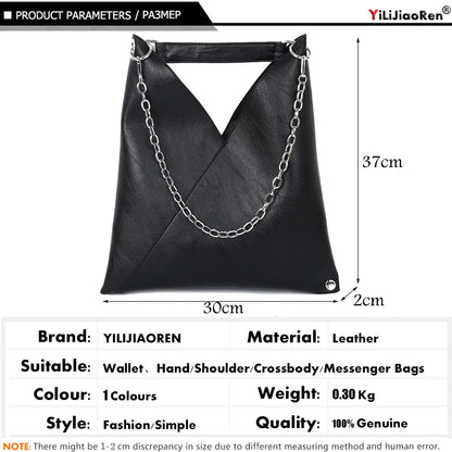 Fashion Leather Handbags for Ladies Luxury Handbags Women Bags Designer Large Capacity Tote Simple Chain Shoulder Bag Female