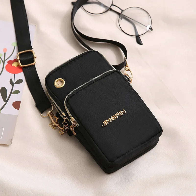 Casual Waterproof Nylon Crossbody Bags Women Messenger Shoulder Bag Female Small Cell Phone Handbags Purses Sports Pouch Bag