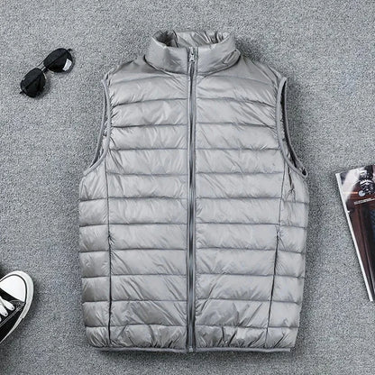 Winter Men Duck Down Vest 2023 Coat Ultralight Sleeveless Puffer Vest Jacket ultra thin warm lightweight down jacket Waistcoat