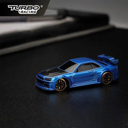 Turbo Racing 1:76 C64 C65 C61 C62 C63 RC Electric Drift Car With Gyro Radio Full Proportional Toys For Kids and Adults