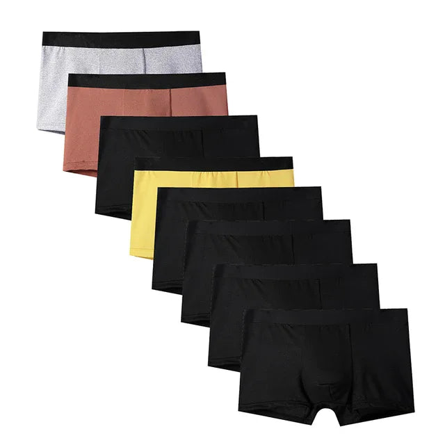 8Pcs Breathable Sexy Male Boxer Underpants New Men Boxer Mens Panties Underwears Comfortable Underwear Men's Boxers ﻿