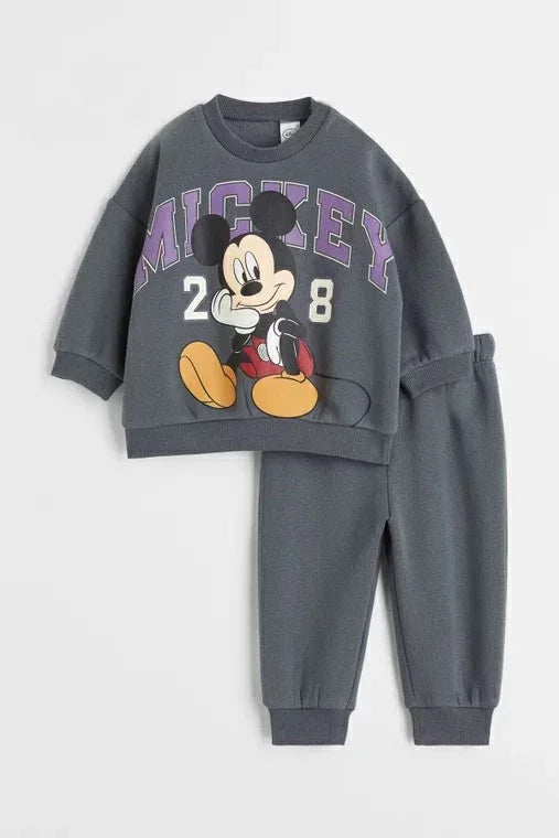 Casual Sweatshirts Boys Toddler Cartoon Clothing New Crewneck Mickey Mouse Print Pullovers Pants 2pcs Long Sleeve Tracksuits